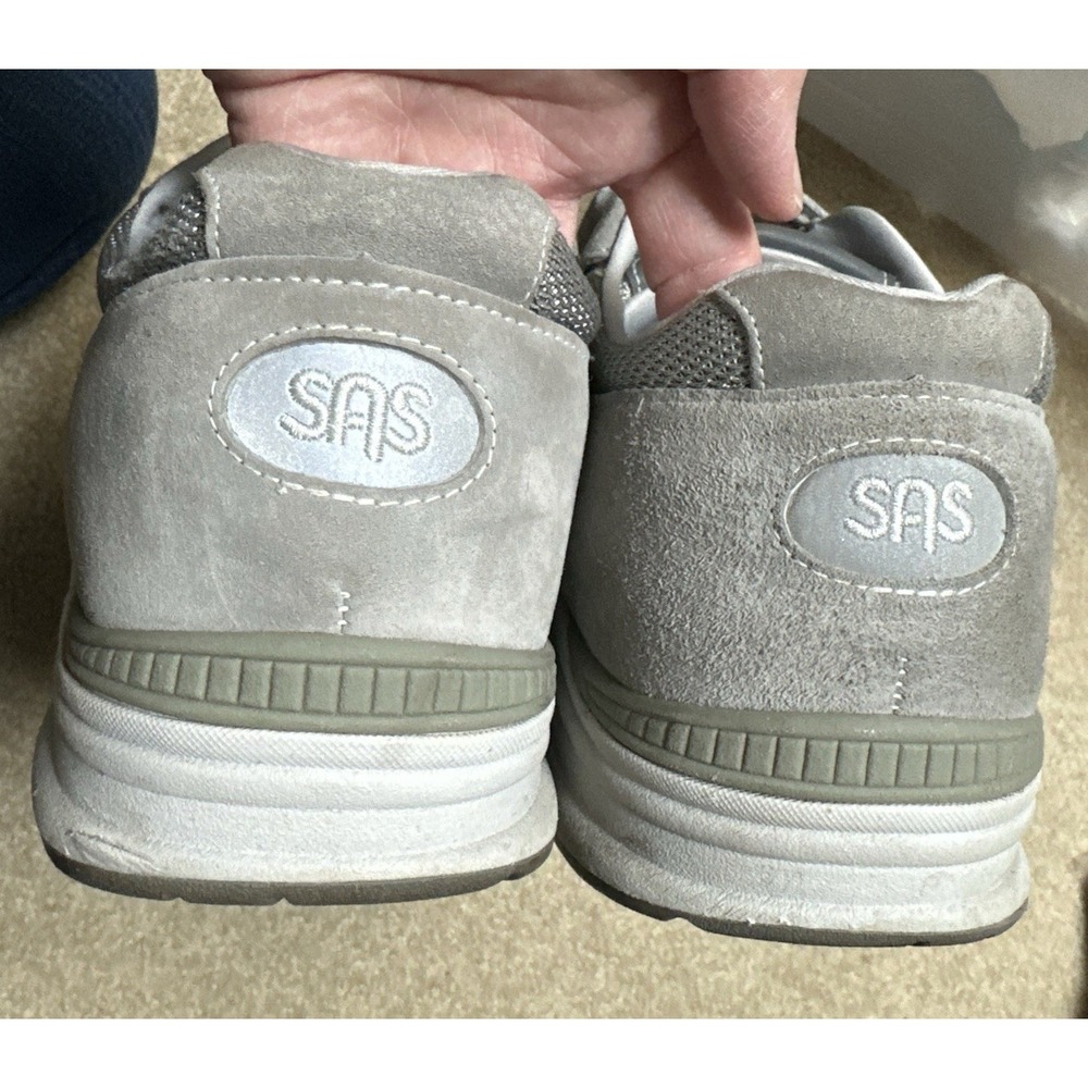 SAS JV Mesh Walking Shoes Sneakers Mens Size 14 W Gray Suede Tripad Comfort - Picture 9 of 12